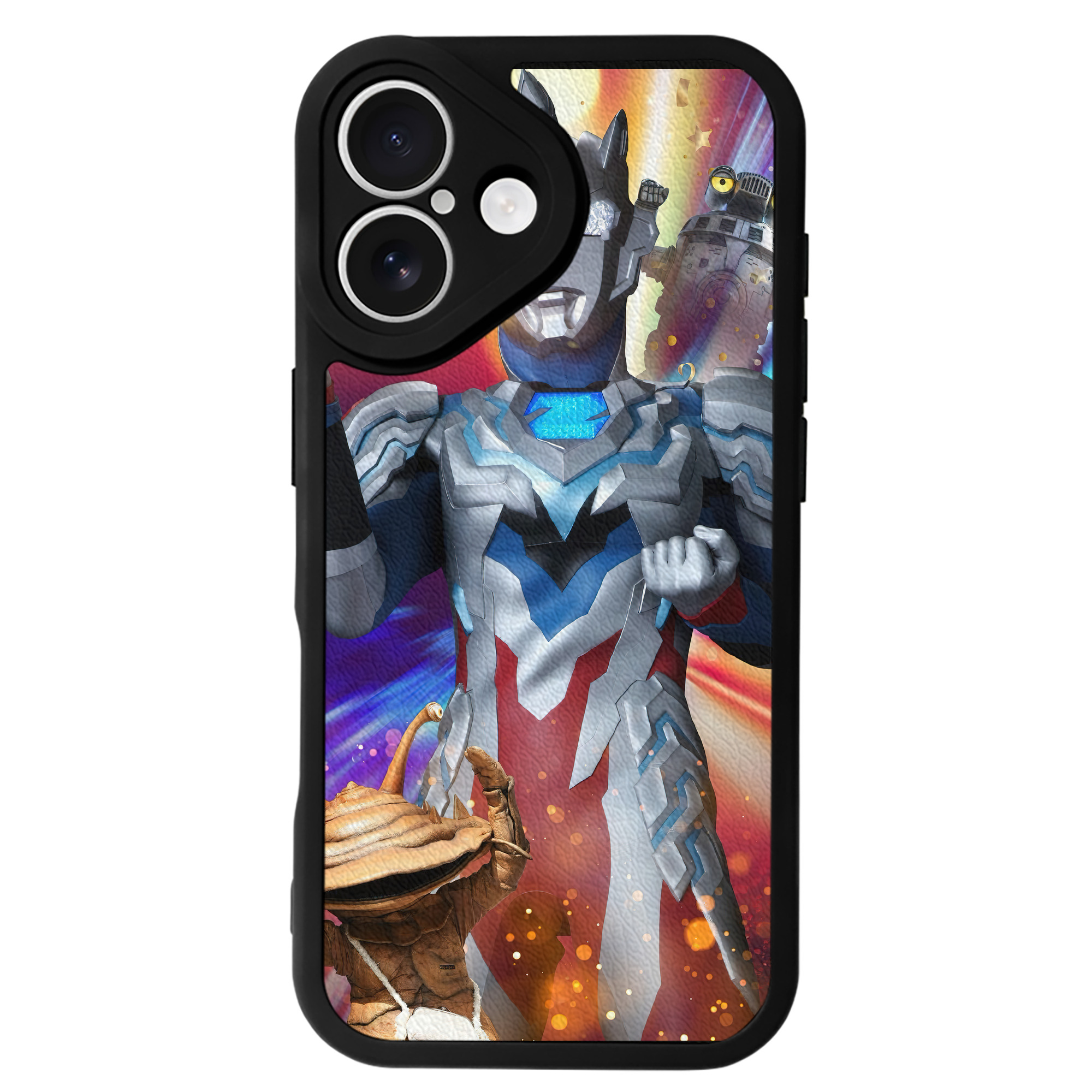 （画像用） ウルトラマン Ultraman 【iPhone 16シリーズ対応】シリコンスマホケース（レザー調） 材質：シリコン